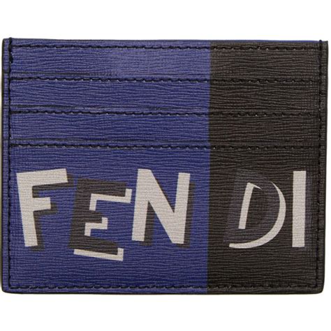 fendi blue card holder|fendi card holder men.